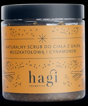 Scrub do ciała Hagi Naturalny z galką muszkatolową i cynamonem 300 g (5906874158432)