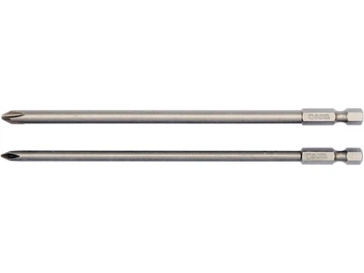 Насадка викруткова «Philips» PH1, PH2 x 150 мм, HEX 1/4" 2 шт. YATO (YT-0489)