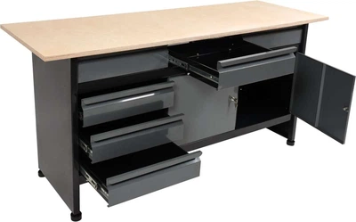 Стол Слесарный (1700 х 600 х 840 мм) Верстак Для Мастерской VOREL® 58456