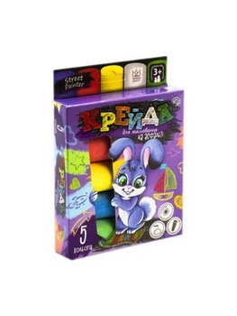 Крейда для малювання на асфальті, 5 кольорів (укр) MEL-01-03U (Danko Toys) (4823102802640)