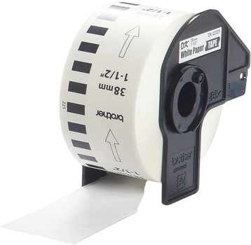 Етикетна стрічка Brother DK22225 Continuous Paper Tape 38 мм x 30.5 m White (DK22225)