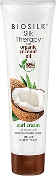 Крем для укладки волос - BioSilk Silk Therapy Organic Coconut Oil Curl Cream 148ml (827062-83759)