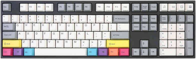 Klawiatura przewodowa Varmilo VEA108 CMYK MX-Silent-Red biała dioda LED 100048464 (WLONONWCRA062)