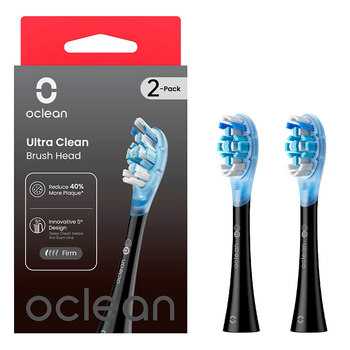Насадка для електричної зубної щітки Oclean Ultra Clean 2шт Black