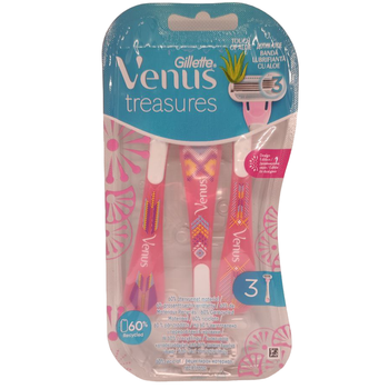 Одноразові станки для бритв Gillette Venus Treasures жіночі 3 шт (116758)