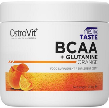 ВСАА OstroVit BCAA + Glutamine 200 г Полуниця (5903246227482)