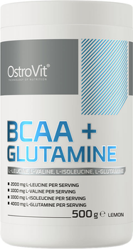 Амінокислота OstroVit BCAA + L-Glutamine 500 г Лимон (5902232611854)