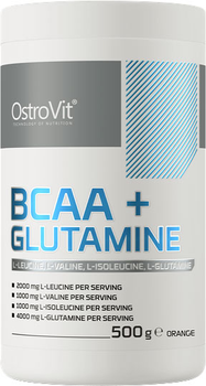 Амінокислота OstroVit BCAA + L-Glutamine 500 г Апельсин (5902232611847)