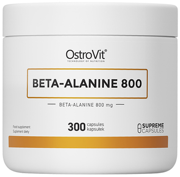 Kompleks przedtreningowy OstroVit Beta-Alanine 800 mg 300 kapsułek (5903246227710)