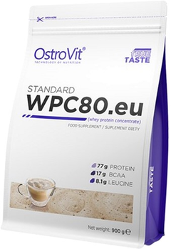 Białko OstroVit Standart WPC80.eu 900 g Cappuccino (5903246222760)