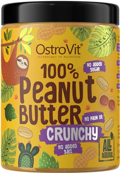 Паста OstroVit 100% Peanut Butter Crunchy 1000 г (5903246225051)