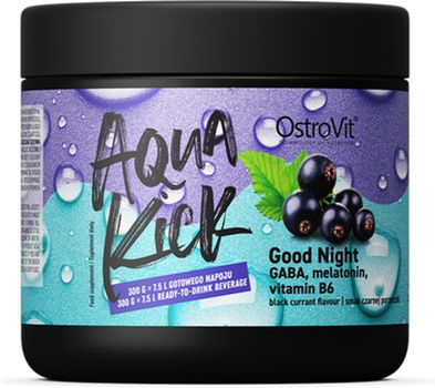 Харчова добавка OstroVit Aqua Kick Good Night 300 г Чорна смородина (5903933904207)