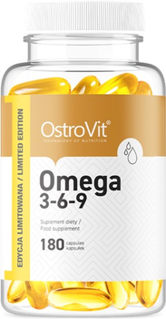 Харчова добавка OstroVit Omega 3-6-9 180 капсул (5903246221916)