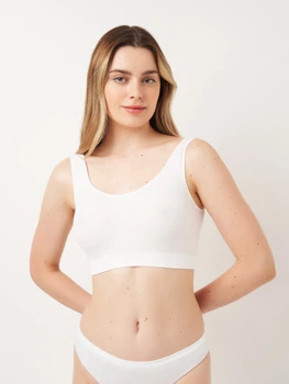 Бюстгальтер без косточек бесшовный Siela BASIC TOP L/XL Белый (4823116924277)
