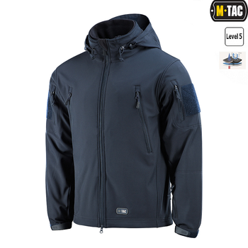 Куртка M-Tac Soft Shell с подстежкой Dark Navy Blue S