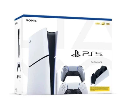 Игровая консоль Sony PlayStation 5 Slim 1Tb + DualSense (Sterling Silver) + Charging Station