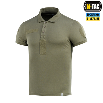 Поло M-Tac НГУ зі світловідбивним написом 65/35 Army Olive S