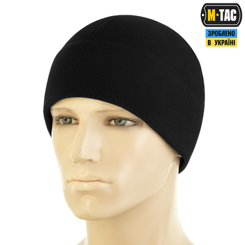 Шапка M-Tac Watch Cap Elite фліс (320г/м2) з Slimtex Black M