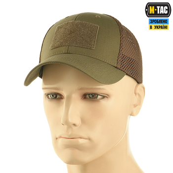 Бейсболка M-Tac тактическая с сеткой Elite Flex Dark Olive L/XL