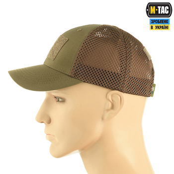 Тактична сітка з бейсболка Olive M-Tac L/XL Flex Elite Dark