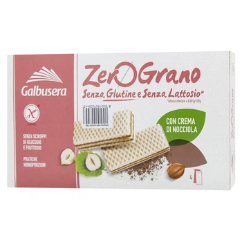 Вафли Zerograno с ореховым кремом без глютена Galbusera (20059019)