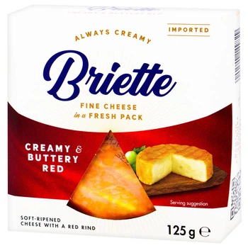 Сир Briette Creamy & Buttery Red Kaserei 60% 125 г (20440096)