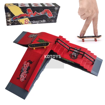 Набор фингерборд Skatepark fingerboard скейт парк пальчиковый скейт-фингерборд 3 скейта в комплекте (4568 EBF)