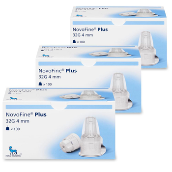 Иглы для инсулиновых ручек "Novofine Plus" 4 мм (32G x 0,23 мм), 300 шт.