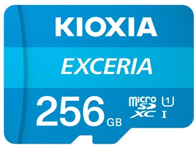 Карта памяти KIOXIA Exceria MicroSDXC UHS-I 256GB (LMEX1L256GG2)
