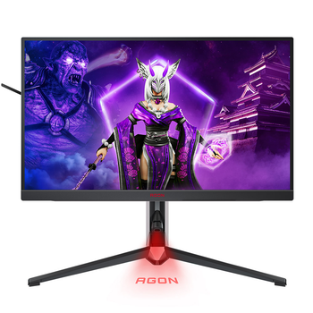 Монитор поворотный AOC AGON AG274QXM TFT 27" QHD IPS MiniLED 170Гц 0,5мс 2хHDMI DP USB-C USB-hub HAS колонки Black-Red (AG274QXM)