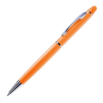 Стилус с шариковой ручкой S0524 для емкостных экранов Orange