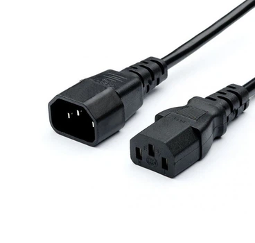 Кабель питания Kingda PC6063-3M С13-C14 3м 1.5мм2 Black
