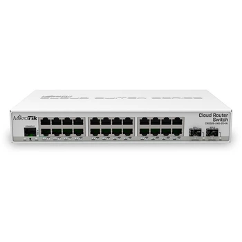 Коммутатор Mikrotik CRS326-24G-2S+IN 24 портовый xGb LAN 2xSFP+cages RouterOS L5 или SwitchOS dualboot Металл (LKMTR_802253)