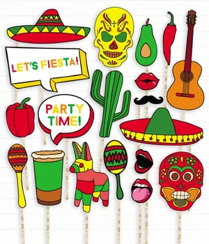 Набор фотобутафории Happy Moments "Mexican Party" 19 шт (04195)