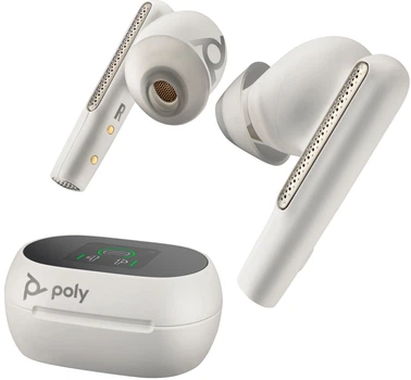 Беспроводные наушники с микрофоном Poly TWS Voyager Free 60+ Earbuds BT700C Bluetooth 5.3 TSCHC White (7Y8G5AA)