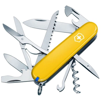 Складаний швейцарський ніж Victorinox Huntsman Yellow 15 in 1 Vx13713.8