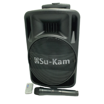 Портативна колонка Su-Kam BT 100D мікрофон 26000mAh black