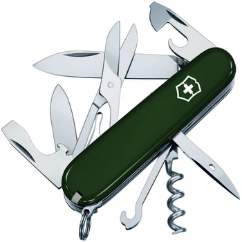 Складаний швейцарський ніж Victorinox Climber Green 14 in 1 Vx13703.4