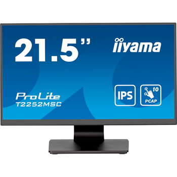 Монітор 21.5" IPS Iiyama T2252MSC-B2 сенсорний/безрамковий екран 60Гц Чорний