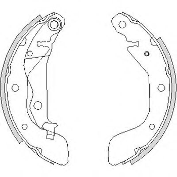 Тормозная колодка барабанная Woking (Z4208.00) Woking (Z420800)