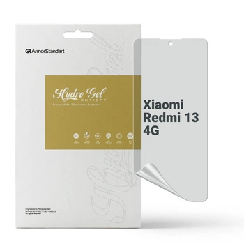 Защитная пленка для Xiaomi Redmi 13 4G гидрогелевая конфиденциальная противоударная бронепленка Anti-spy на телефон ArmorStandart защита стекла антишпион пленка (ARM78286)