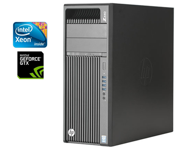 Рабочая станция HP Z440 Workstation Tower / Intel Xeon E5-1620 v4 (4 (8) ядра по 3.5 - 3.8 GHz) / 32 GB DDR4 / 512 GB SSD / nVidia GeForce GTX 1080, 8 GB GDDR5X, 256-bit б/у