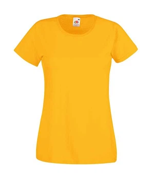 Футболка Fruit of the loom Valueweight Lady-Fit 2XL Жовтий (61-372-0)