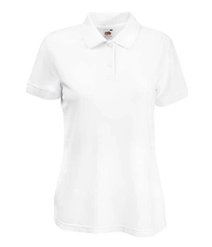 Футболка поло жіноча Fruit of the Loom 65/35 Polo lady-fit S Білий (063212030S)