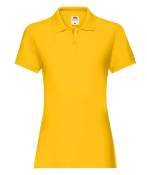 Футболка поло женская Fruit of the Loom Premium polo lady-fit M Желтый (063030034M)