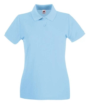 Поло Fruit of the Loom Premium polo lady-fit S Світло-блакитний (0630300YTS)