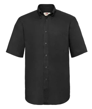 Рубашка мужская Fruit of the Loom Oxford shirt short sleeve M Черный (065112036M)