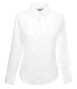 Сорочка жіноча Fruit of the Loom Poplin shirt l/s lady-fit XS Білий (065012030XS)