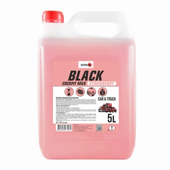Полироль-молочко для пластика Nowax Strawberry концентрат, 5л NX05148