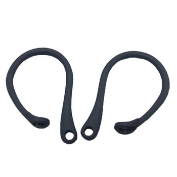 Поліуретанові тримачі для безпровідних навушників AirPods / гачки вушні, сірі (86000576)